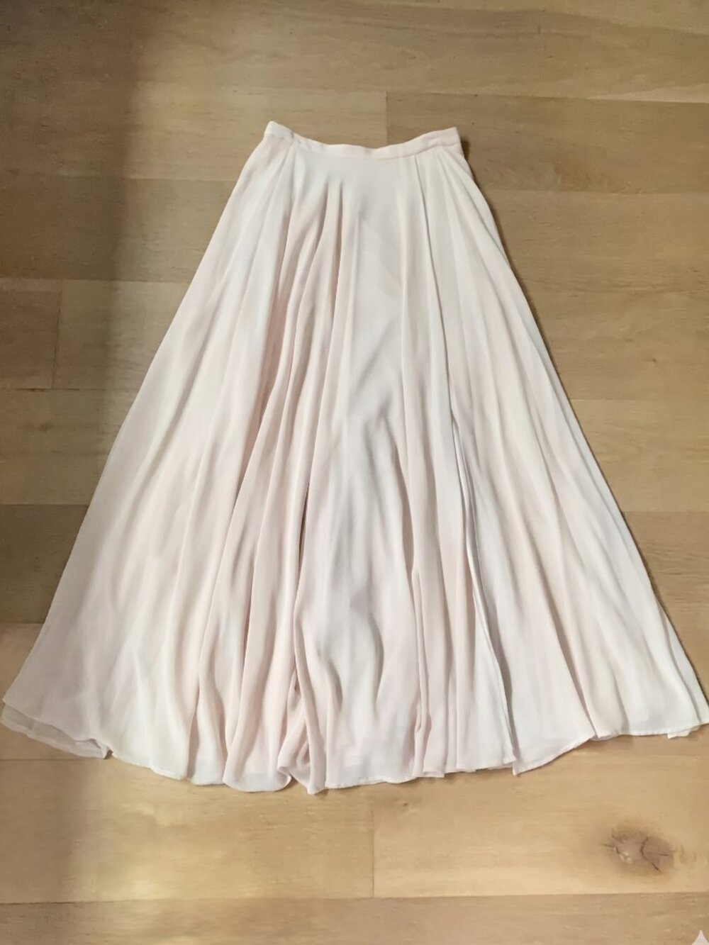 BHLDN Blush Pink Maxi Skirt